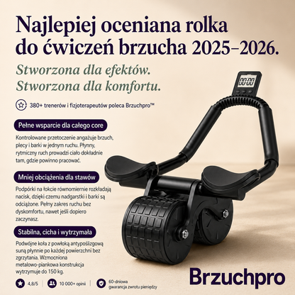 Brzuchpro™ Zaawansowana rolka do ćwiczeń core w domu