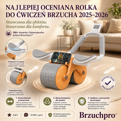 Brzuchpro™ Zaawansowana rolka do ćwiczeń core w domu