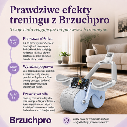 Brzuchpro™ Zaawansowana rolka do ćwiczeń core w domu